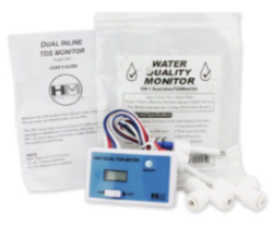 Dual inline TDS meter