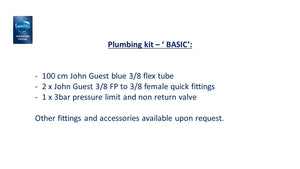 Plumbing kit 'Spirit'