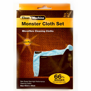 Clean Machine Monster Cloth set, 2 Pack